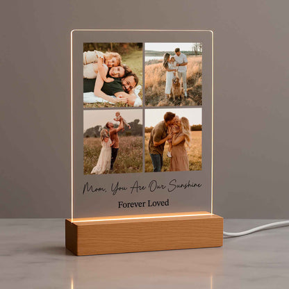 Wedding Gift for Bride and Groom — Personalized LED Photo Light with Names & Wedding Date