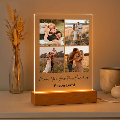 Wedding Gift for Bride and Groom — Personalized LED Photo Light with Names & Wedding Date