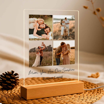 Wedding Gift for Bride and Groom — Personalized LED Photo Light with Names & Wedding Date